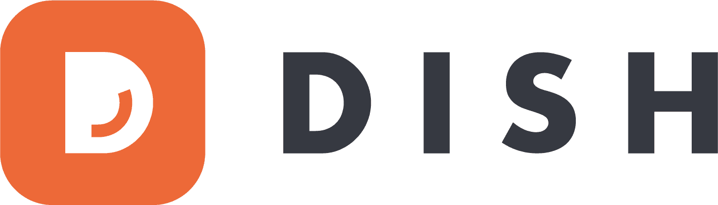 Kassasysteem van DISH-logo
